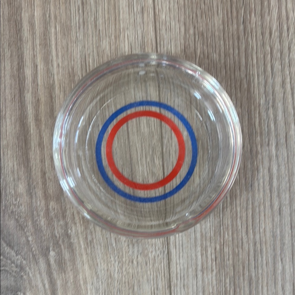 Pan Am airlines Rare vintage Ash Tray with Red and Blue Rings